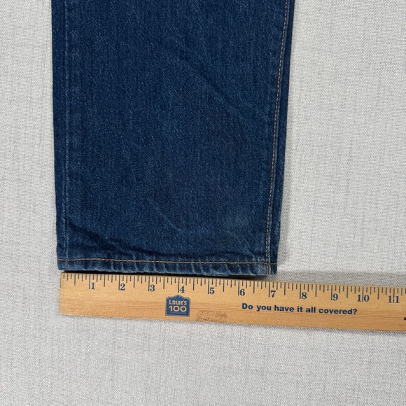 Levi's 501 Premium Jeans Mens 30x32 Blue Denim Straight Leg Button Fly - Picture 9 of 9